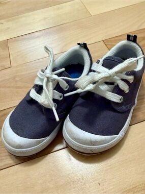 Kids navy blue keds Lace-Up Sneakers in Navy and White